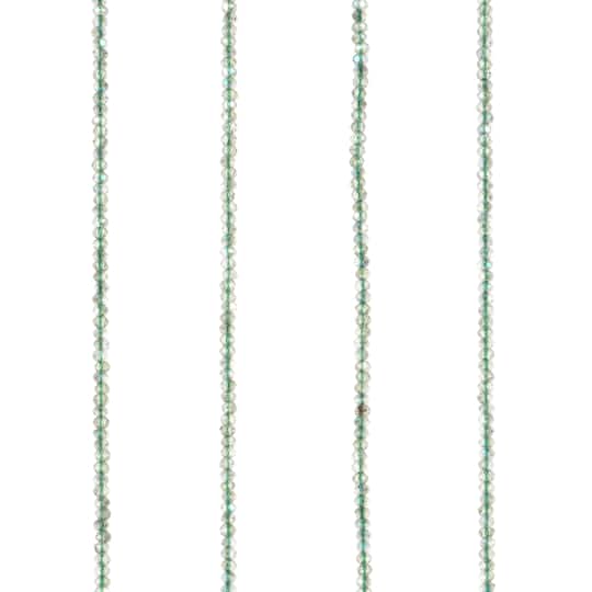 Light Green Faceted Glass Rondelle Beads, 2mm by Bead Landing&#x2122;